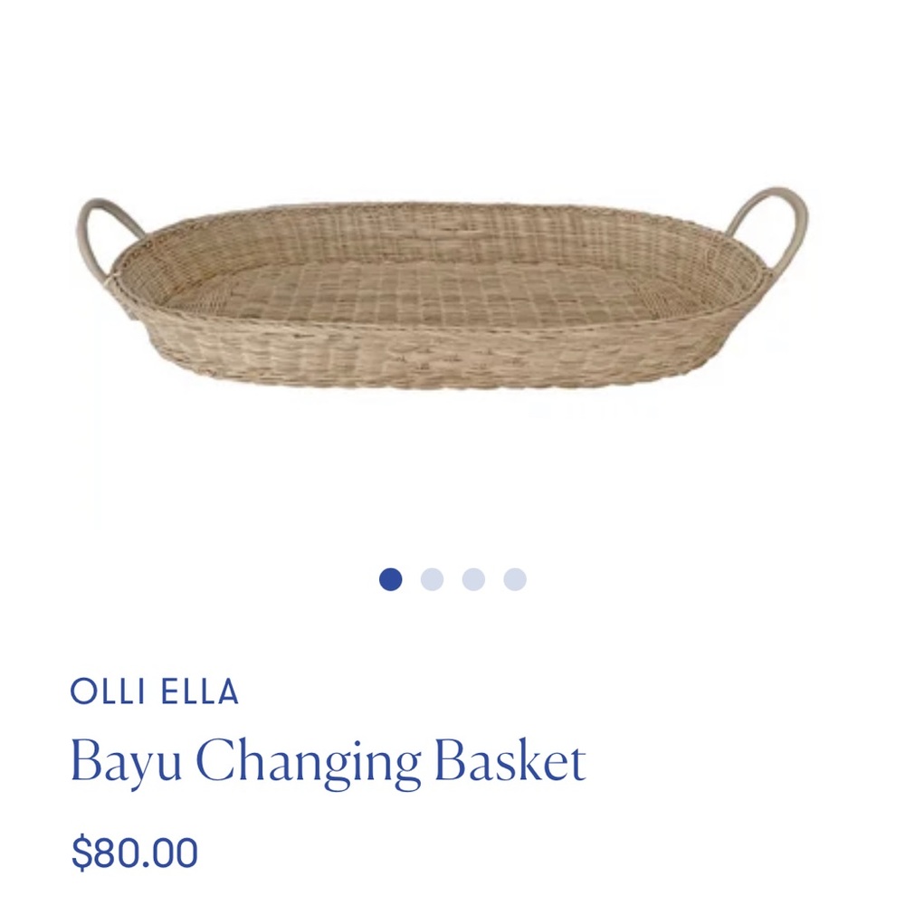 Ollie Ella Bayu Changing Basket